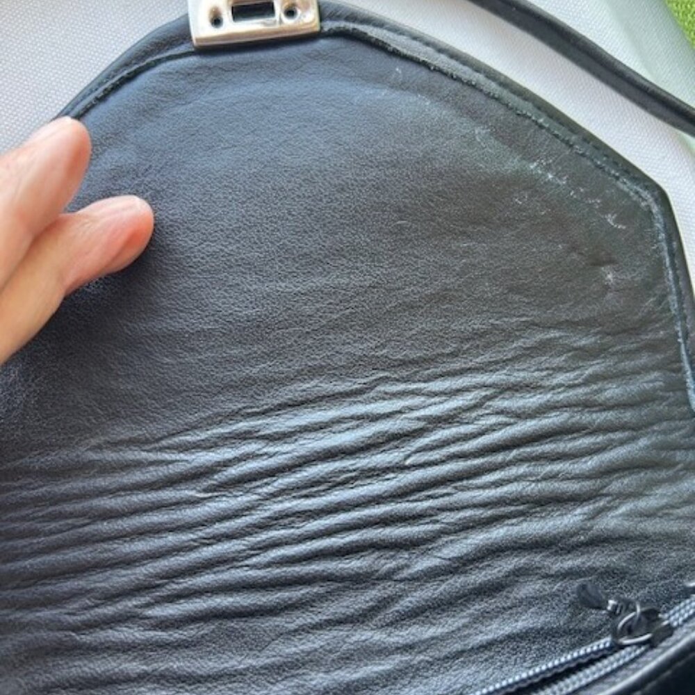 ROCHE LEATHER COMPANY Aubergine Purple Berkeley BAG - Picture 6 of 13